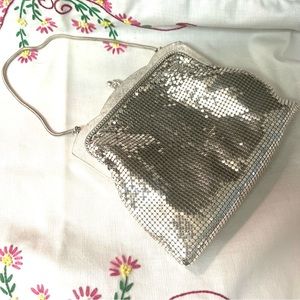Vintage Oroton Silver Mesh Bag with Snake Chain Handle  ~ Made In West Germany